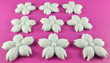 9 x Edible 3D 30mm Cherry Blossoms icing toppers, cake cupcakes decorations T053