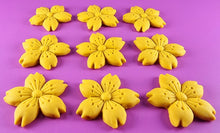 9 x Edible 3D 30mm Cherry Blossoms icing toppers, cake cupcakes decorations T053