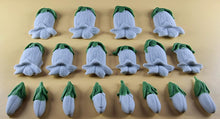 18 x Edible 3D 55mm Bluebell flowers icing toppers, cake cupcakes T119