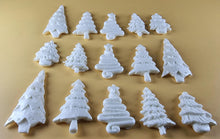 15 x Edible 3D 45mm Christmas Trees, icing toppers, cake cupcakes decorations T088