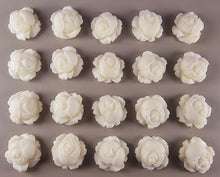 20 x Edible 3D 23mm high detail roses rose flowers icing toppers, cake cupcakes decorations T018