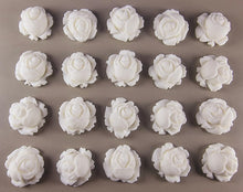 20 x Edible 3D 23mm high detail roses rose flowers icing toppers, cake cupcakes decorations T018