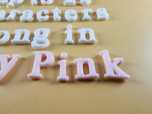 25 x Edible 3D Personalized Times New Roman Font, icing toppers, cake cupcakes decorations T083