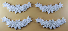 4 x Edible 3D 110mm Garlands, Christmas icing toppers, cake cupcakes decorations T097