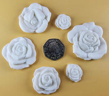 15 x Edible 3D Mixed Roses flowers Set, icing toppers, cake cupcakes decorations T077