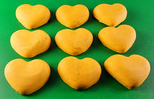 9 x Edible 3D 40mm Hearts icing toppers, cake cupcakes decorations T060