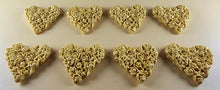 8 x Edible 3D 45mm Heart Clusters, icing toppers, cake cupcakes decorations T094