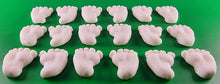 18 x Edible 3D 30mm Baby Feet icing toppers, cake cupcakes decorations T041