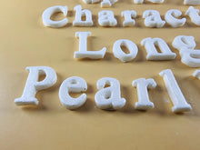 25 x Edible 3D Personalized Times New Roman Font, icing toppers, cake cupcakes decorations T083