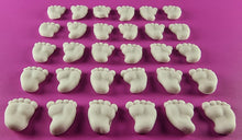 30 x Edible 3D 15mm Baby Feet icing toppers, cake cupcakes decorations T042