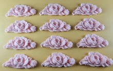 12 x Edible 3D 55mm Rose Bunches, icing toppers, cake cupcakes decorations T080