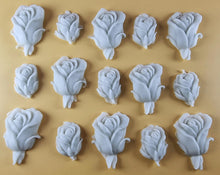 15 x Edible 3D 30mm Rose Bud Set, icing toppers, cake cupcakes decorations T074