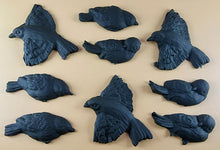 9 x Edible 3D 60mm Large Birds set icing toppers, cake cupcakes decorations T110