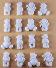 16 x Edible 3D 30mm Teddy Teddybear Set, icing toppers, cake cupcakes decorations T072