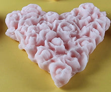 8 x Edible 3D 45mm Heart Clusters, icing toppers, cake cupcakes decorations T094