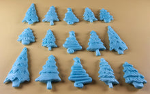 15 x Edible 3D 45mm Christmas Trees, icing toppers, cake cupcakes decorations T088