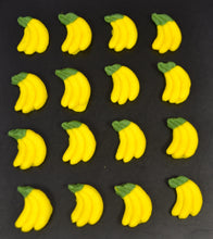 16 x Edible 3D bananas banana fruit vegetables icing toppers, cake cupcakes decorations