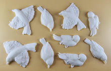 9 x Edible 3D 60mm Large Birds set icing toppers, cake cupcakes decorations T110