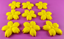 9 x Edible 3D 50mm Cherry Blossoms icing toppers, cake cupcakes decorations T052