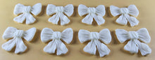 8 x Edible 3D 40mm Large Bows icing toppers, cake cupcakes T120