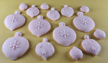15 x Edible 3D 50mm Christmas Baubles, icing toppers, cake cupcakes decorations T091