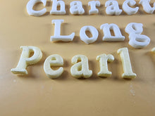 25 x Edible 3D Personalized Times New Roman Font, icing toppers, cake cupcakes decorations T083