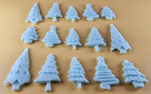 15 x Edible 3D 45mm Christmas Trees, icing toppers, cake cupcakes decorations T088