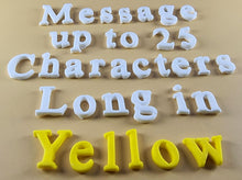 25 x Edible 3D Personalized Times New Roman Font, icing toppers, cake cupcakes decorations T083