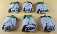 6 x Edible 3D 50mm Rose Buds icing toppers, cake cupcakes decorations T102