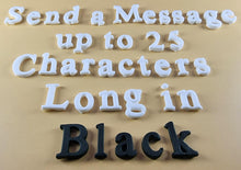 25 x Edible 3D Personalized Times New Roman Font, icing toppers, cake cupcakes decorations T083