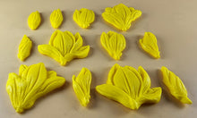 12 x Edible 3D 50mm Tulip Lilly flowers Set, icing toppers, cake cupcakes decorations T076