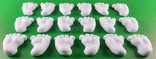 18 x Edible 3D 30mm Baby Feet icing toppers, cake cupcakes decorations T041
