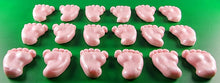 18 x Edible 3D 30mm Baby Feet icing toppers, cake cupcakes decorations T041