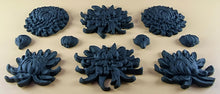 10 x Edible 3D 50mm Chrysanthemum Flower Set icing toppers, cake cupcakes T111