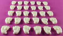 30 x Edible 3D 15mm Baby Feet icing toppers, cake cupcakes decorations T042