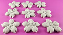 9 x Edible 3D 30mm Cherry Blossoms icing toppers, cake cupcakes decorations T053