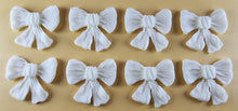 8 x Edible 3D 40mm Large Bows icing toppers, cake cupcakes T120