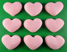 9 x Edible 3D 40mm Hearts icing toppers, cake cupcakes decorations T060