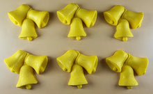 6 x Edible 3D 55mm Jingle Bells, Christmas icing toppers, cake cupcakes decorations T095