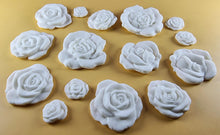 15 x Edible 3D Mixed Roses flowers Set, icing toppers, cake cupcakes decorations T077