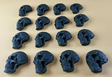 16 x Edible 3D 25mm Skulls, Halloween, icing toppers, cake cupcakes decorations T093