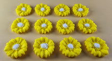 12 x Edible 3D 22mm flowers icing toppers, cake cupcakes decorations T104