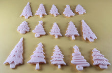 15 x Edible 3D 45mm Christmas Trees, icing toppers, cake cupcakes decorations T088