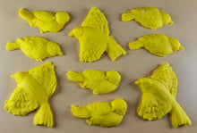 9 x Edible 3D 60mm Large Birds set icing toppers, cake cupcakes decorations T110