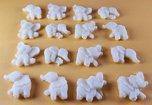16 x Edible 3D 25mm Elephant Set, icing toppers, cake cupcakes decorations T071