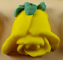 6 x Edible 3D 50mm Rose Buds icing toppers, cake cupcakes decorations T102