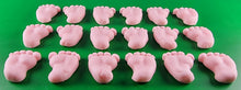 18 x Edible 3D 30mm Baby Feet icing toppers, cake cupcakes decorations T041