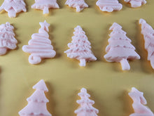 15 x Edible 3D 45mm Christmas Trees, icing toppers, cake cupcakes decorations T088