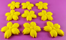 9 x Edible 3D 30mm Cherry Blossoms icing toppers, cake cupcakes decorations T053