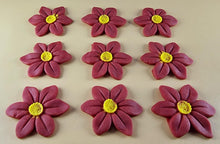 9 x Edible 3D 40mm Wild daffodil Flowers icing toppers, cake cupcakes T121